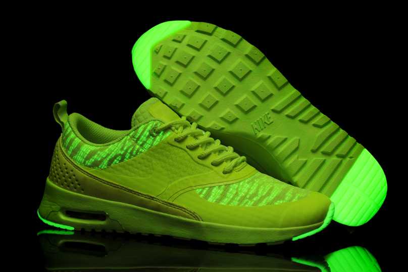 Nike Air Max Thea Print glow bateau authentique chute cru chaussures nike running art